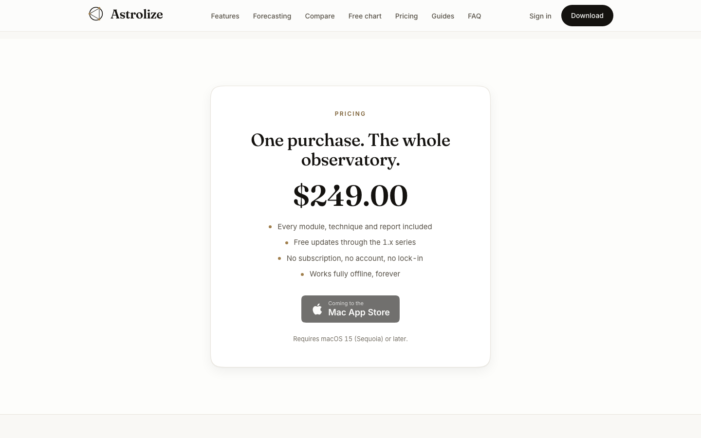 Direct purchase offer with the current checkout action.